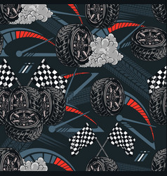 Car Motorsport Pattern Seamless Colorful