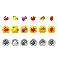 Fruit Game Icons For Casino Slot Machine Gambling