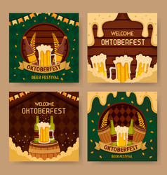 Oktoberfest Beer Festival Social Media Post Set