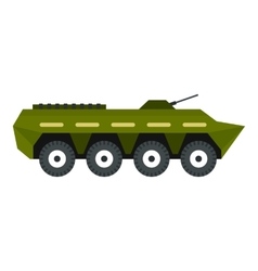 Armoured Troop Carrier Icon Flat Style