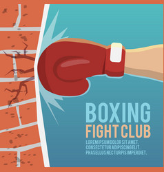 Boxer Gloves Hitting Poster