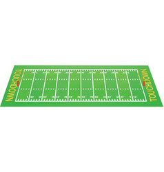 American Football Field Perspective View