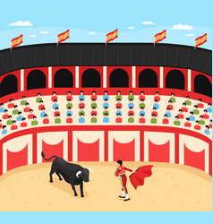 Bull Fight Arena Composition