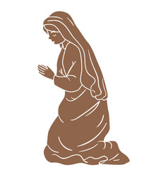 Mary Nativity Character Silhouette