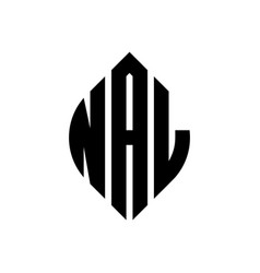 Nal Circle Letter Logo Design With Circle