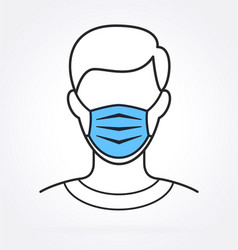 Simple Image Man With Facemask