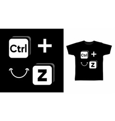 Ctrl Z Smile Symbol T-shirt And Apparel Trendy