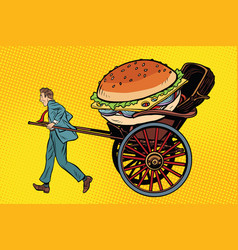 Food Delivery Rickshaw And Cart