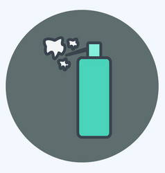 Spray Icon In Trendy Color Mate Style Isolated