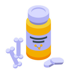 Calcium Pills Icon Isometric Medical