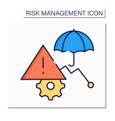 Risk Mitigation Color Icon