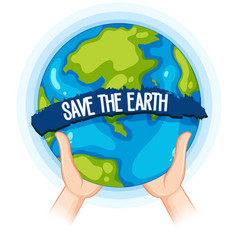 Hands Holding Up Earth Poster