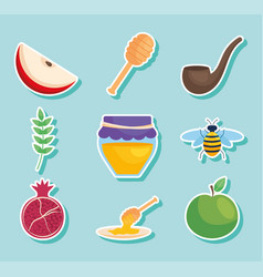 Rosh Hashanah Icon Set