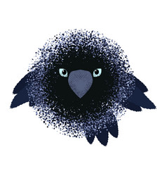 Stylized Crow Cute Adorable Crows Face Creative