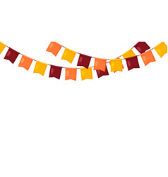 Thanksgiving Bunting Orange Red And Yellow Flag