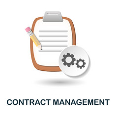 Contract Management Icon 3d From Customer