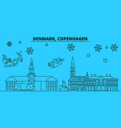 Denmark Copenhagen Winter Holidays Skyline Merry