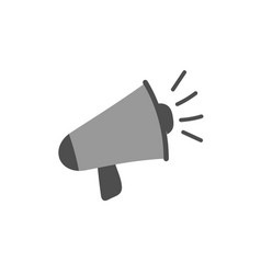 Megaphone Speaker Icon Design Template Isolated