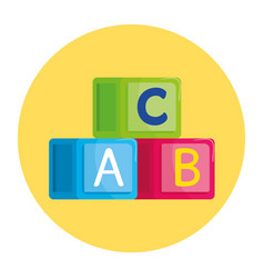 Alphabet Cubes With Letters A B C In Round