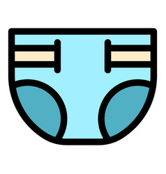 Pampers Icon Color Outline