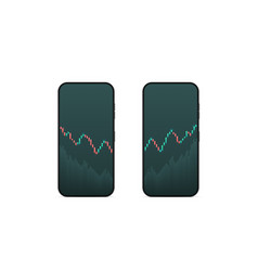 Phone With Display Of Stock Market Quotes