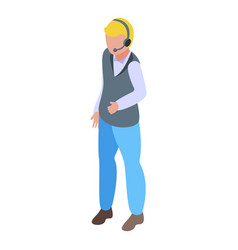 Call Support Icon Isometric Medical