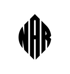 Nar Circle Letter Logo Design With Circle