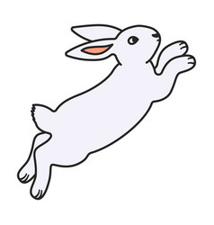 Rabbit Iconcolor Icon Isolated On White