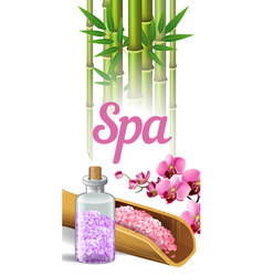 Spa Lettering Bamboo Orchid And Salt