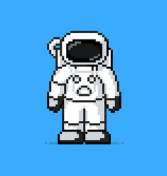 Astronaut In Pixel Art Style