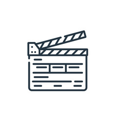 Clapperboard Icon Editable Stroke