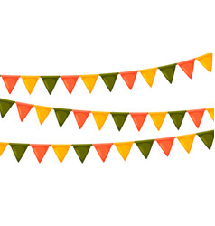 Thanksgiving Bunting Orange Green And Yellow