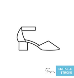 Women Heeled Shoe Icon Shape