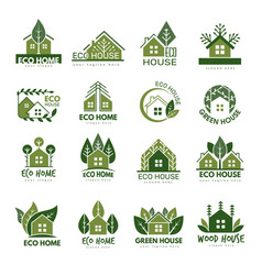 Eco House Wooden Home Logos And Symbols Recent