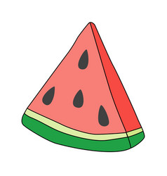 Fresh Ripe Watermelon Triangle Piece