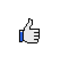 Thumbs Up Pixel Icon Design