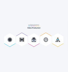 Video Production 25 Filledline Icon Pack