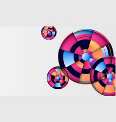 Abstract Colorful Geometric Circles Shape