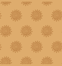 Boho Sun Seamless Pattern Trendy Simple Bohemian