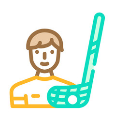 Floorball Sport Game Color Icon