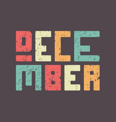 December Lettering Style