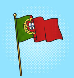 Flag Of Portugal Pinup Pop Art