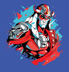 Fresh And Vibrant Warrior Design For Cool Tshirt