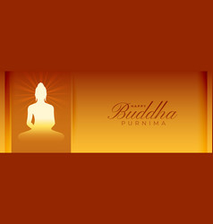 Hindu Cultural Buddha Purnima Golden Banner