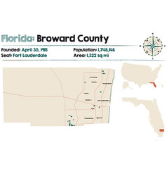 Map Broward County In Florida