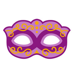 Mardi Gras Semi Flat Mask