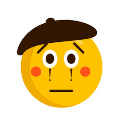 Sad Mime Emoji Icon