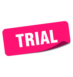 Trial Sticker Trial Label