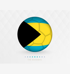 Football Ball With The Bahamas Flag Pattern