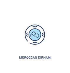 Moroccan Dirham Concept 2 Colored Icon Simple